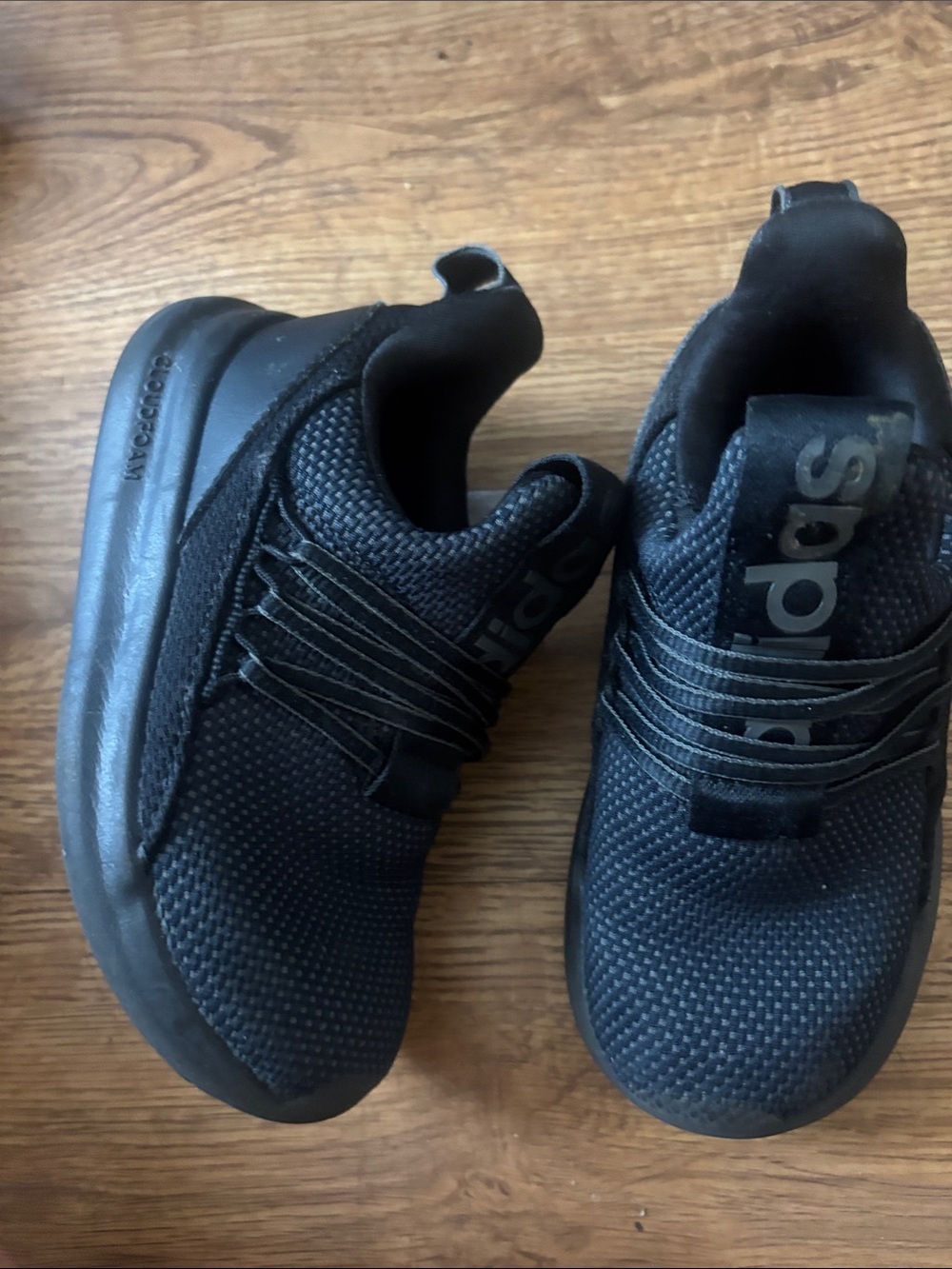 adidas Kids Black Slip-On Athletic Sneakers